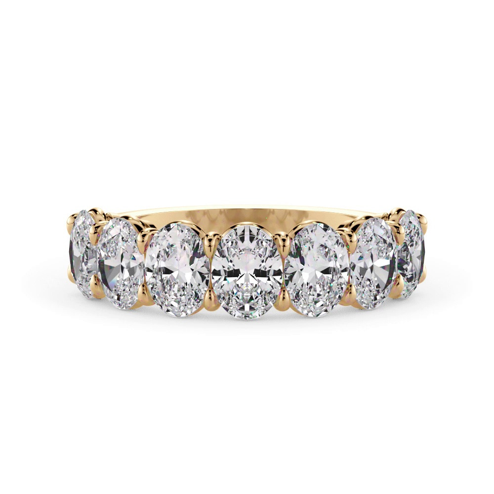 360 degree view of Oval Cut Lab Diamond 7 Stone Ring (2.00 ct. tw.)
