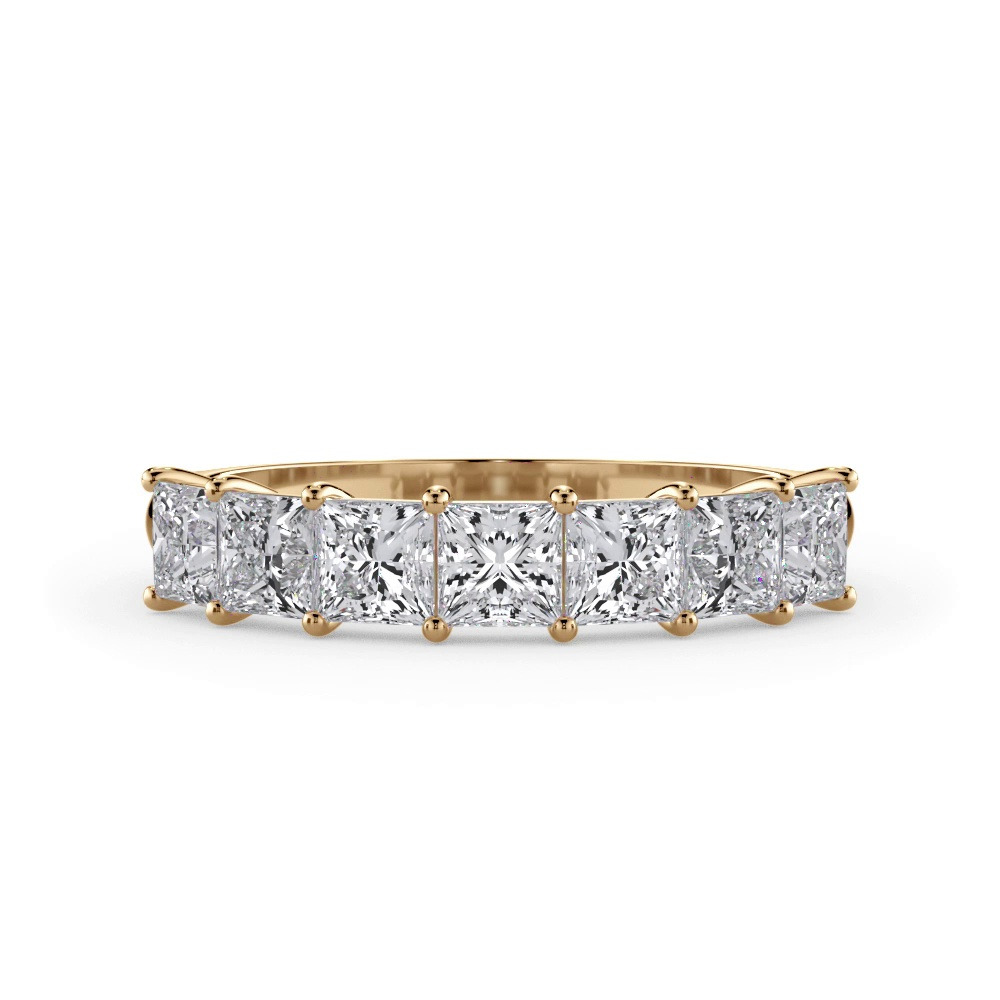 360 degree view of Princess Cut Lab Diamond 7 Stone Ring (1.00 ct. tw.)