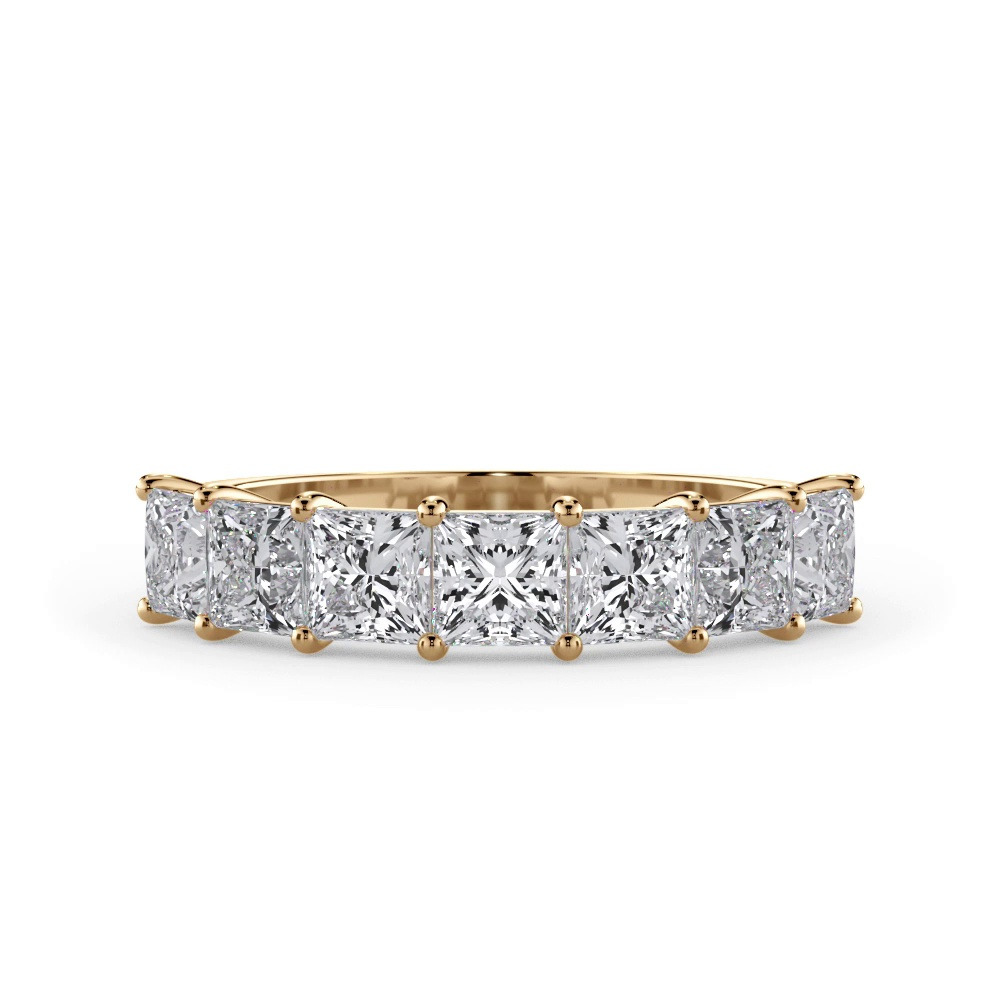 360 degree view of Princess Cut Lab Diamond 7 Stone Ring (1.50 ct. tw.)