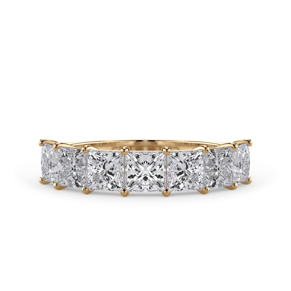 360 degree view of Princess Cut Lab Diamond 7 Stone Ring (2.00 ct. tw.)