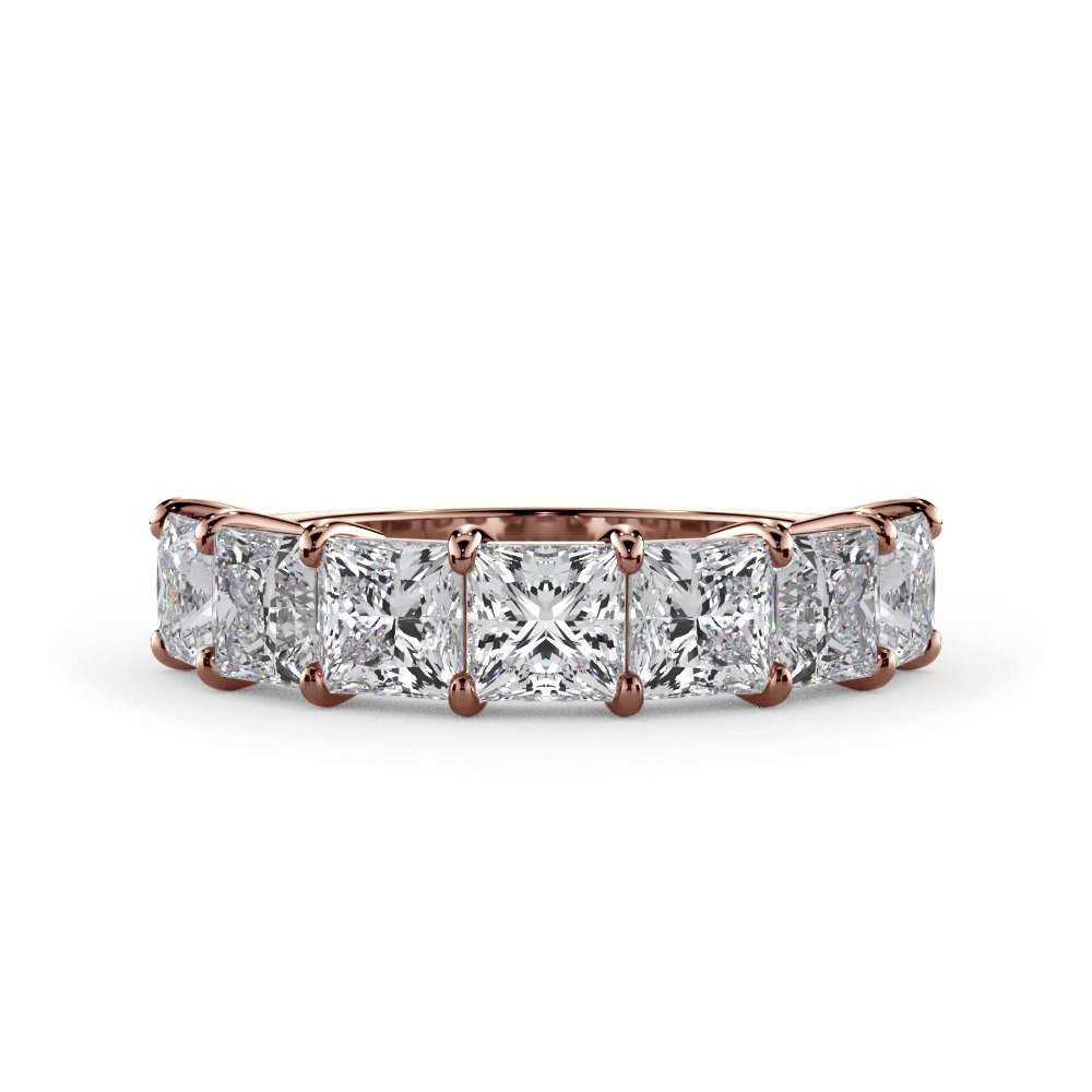 360 degree view of Princess Cut Lab Diamond 7 Stone Ring (3.00 ct. tw.)