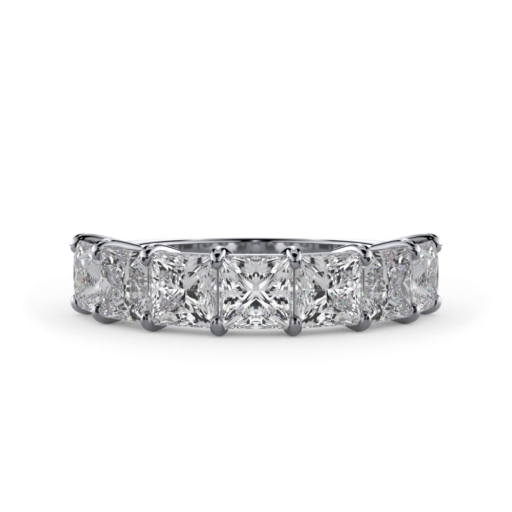 360 degree view of Princess Cut Lab Diamond 7 Stone Ring (3.00 ct. tw.)