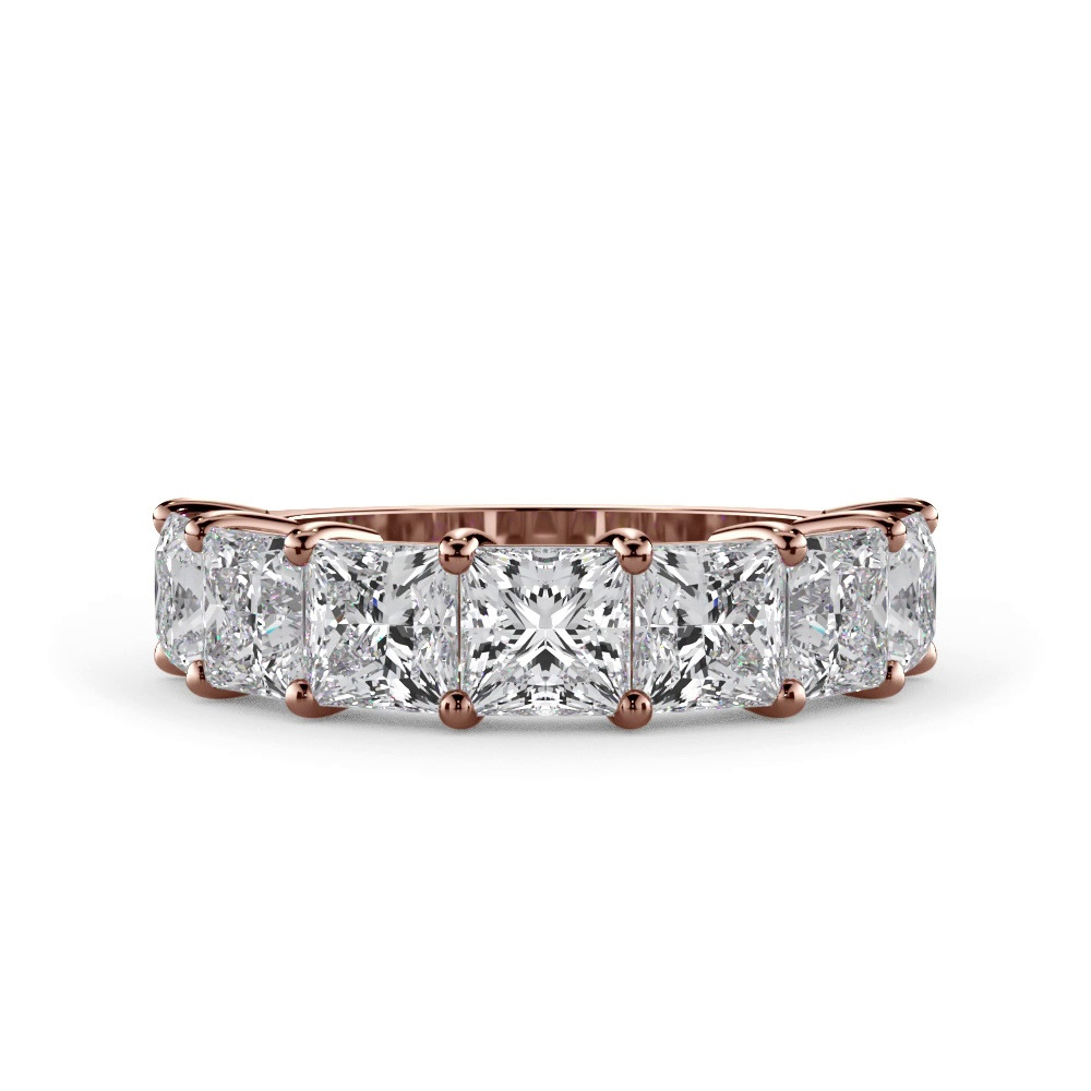 360 degree view of Princess Cut Lab Diamond 7 Stone Ring (3.50 ct. tw.)