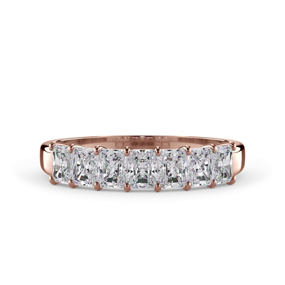 360 degree view of Radiant Cut Lab Diamond 7 Stone Ring (1.00 ct. tw.)