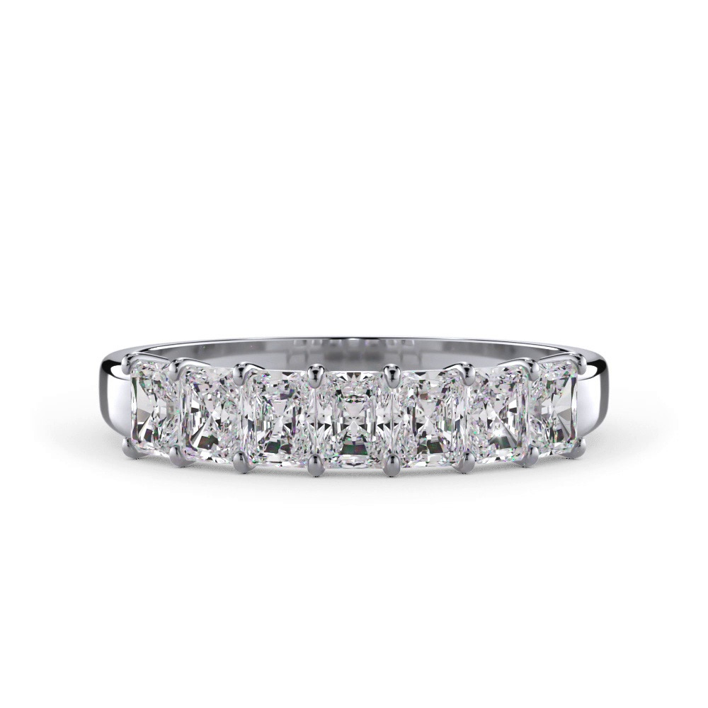 360 degree view of Radiant Cut Lab Diamond 7 Stone Ring (1.00 ct. tw.)