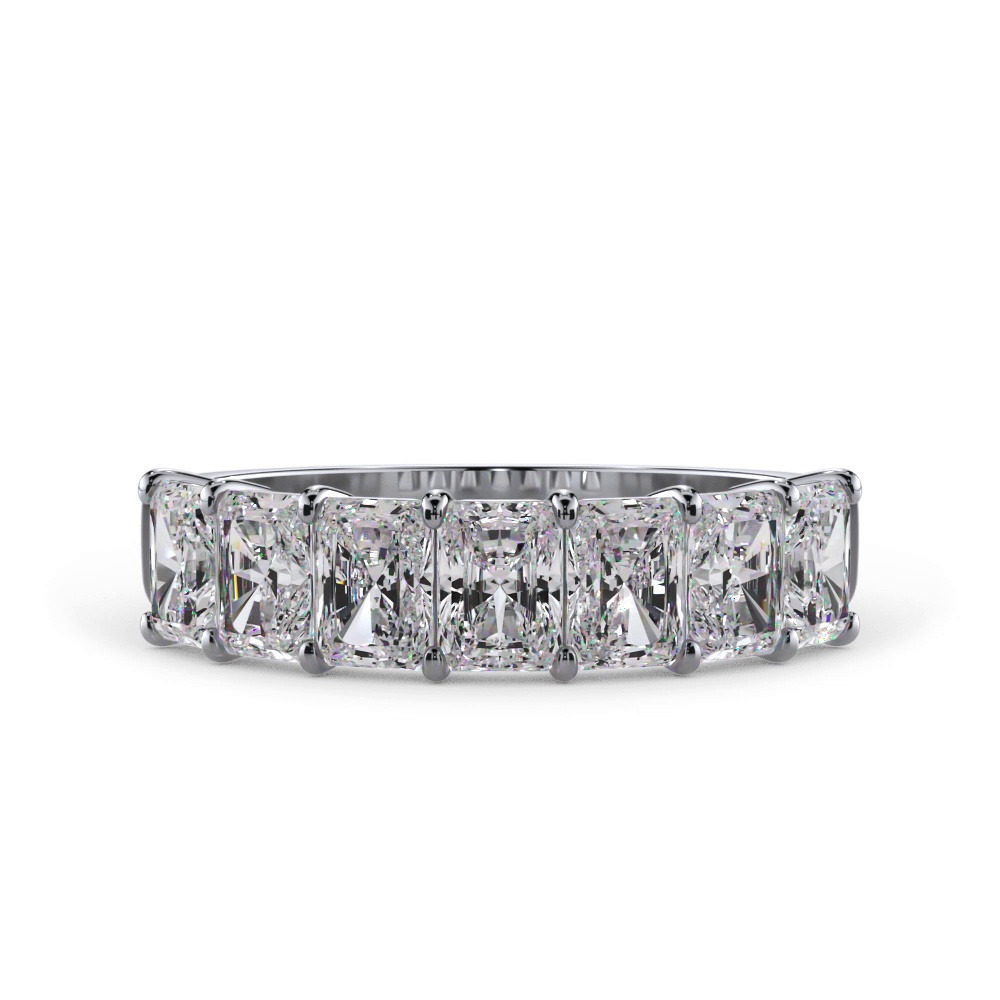 360 degree view of Radiant Cut Lab Diamond 7 Stone Ring (1.50 ct. tw.)
