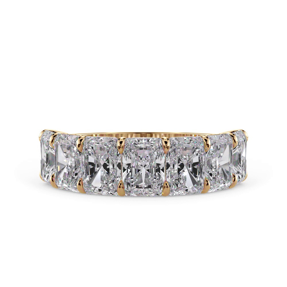 360 degree view of Radiant Cut Lab Diamond 7 Stone Ring (5.00 ct. tw.)