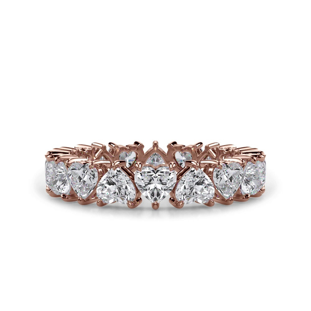360 degree view of Heart Diamond Eternity Ring (2.70 ct. tw.)