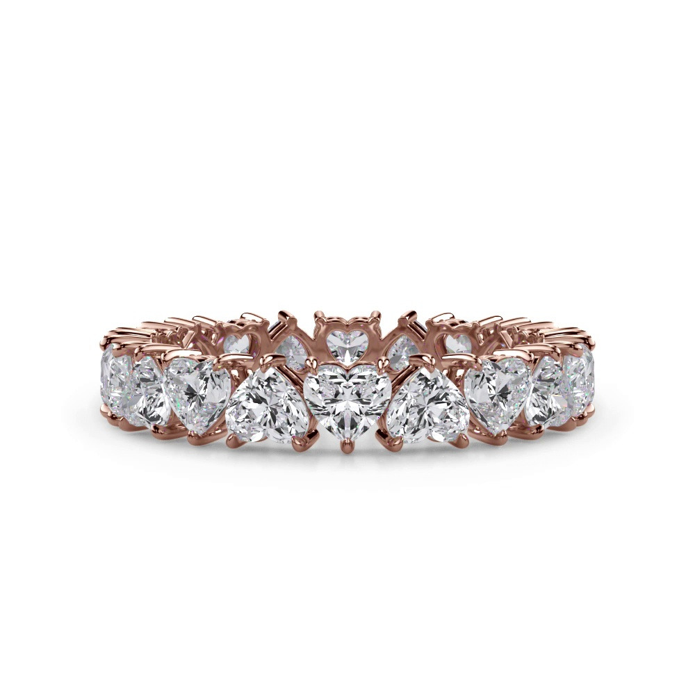 360 degree view of Heart Lab Diamond Eternity Ring (3.60 ct. tw.)
