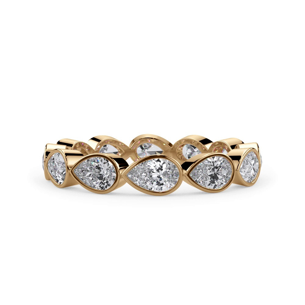 360 degree view of East-West Pear Bezel Diamond Eternity Ring (1.80 ct. tw.)