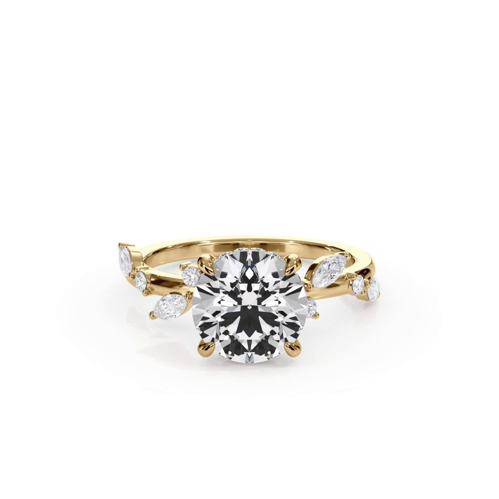 360 degree view of Autumn Cascade Diamond Engagement Ring