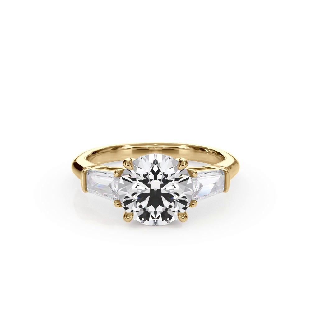 360 degree view of Bellora Grand Tapered Baguette Engagement Ring