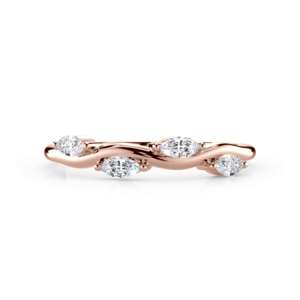 360 degree view of Vinetta Marquise Band