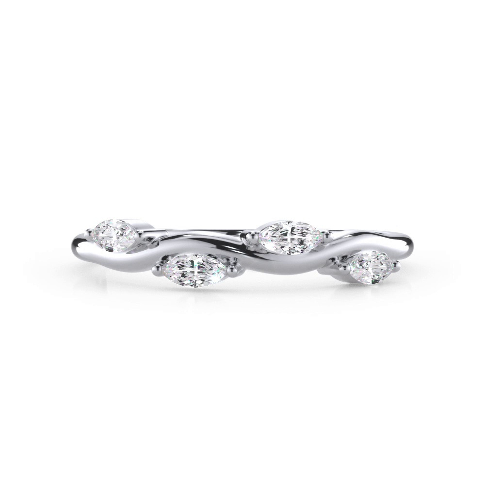 360 degree view of Vinetta Marquise Band