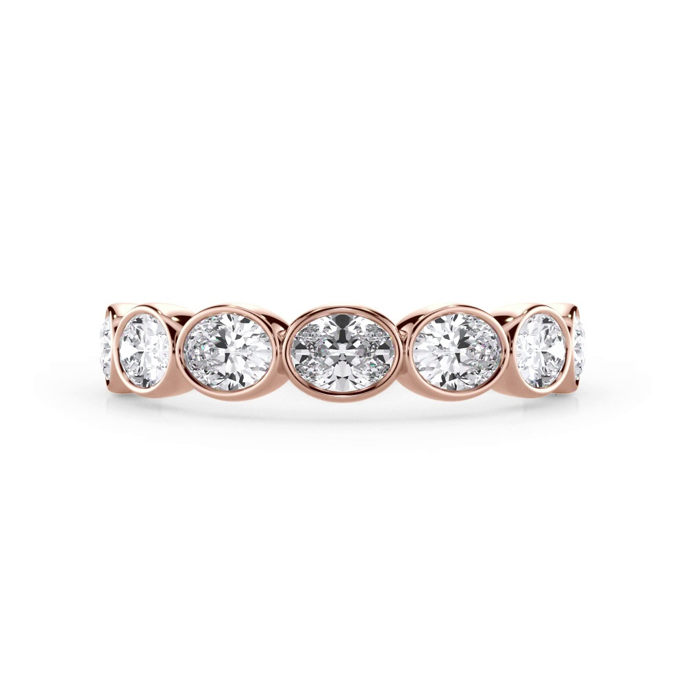 360 degree view of Bellora Oval Lab Bezel Band
