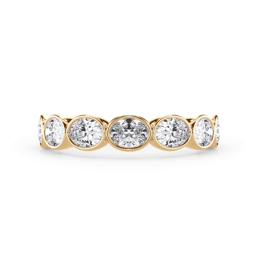 360 degree view of Bellora Oval Lab Bezel Band