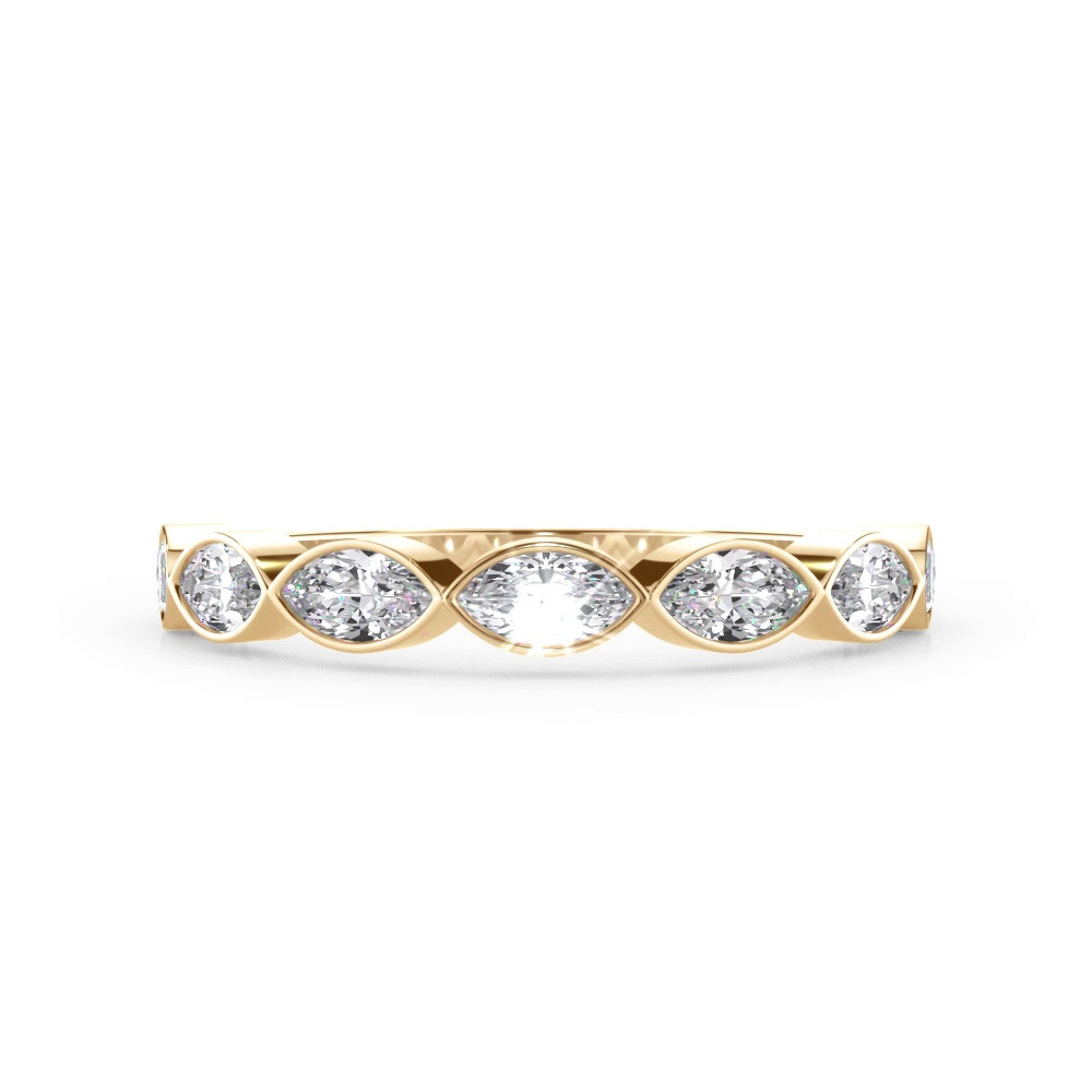 360 degree view of Bellora Marquise Lab Bezel Band