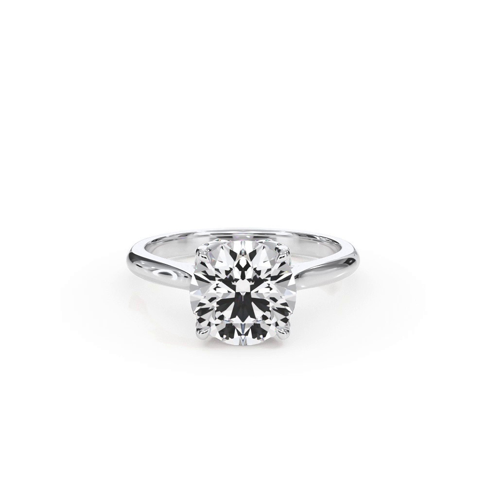 360 degree view of Bellora Pavé Tulip Cathedral Engagement Ring