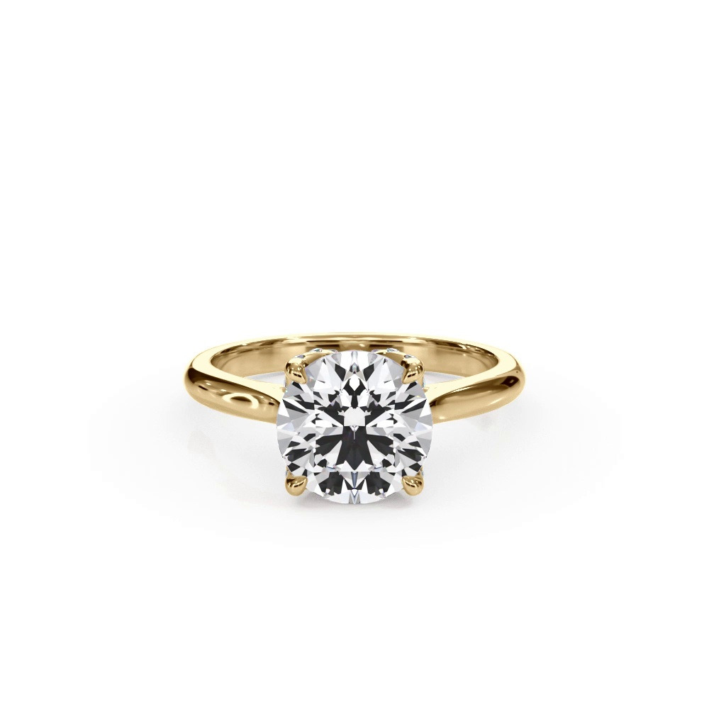 360 degree view of Bellora Pavé Tulip Cathedral Engagement Ring