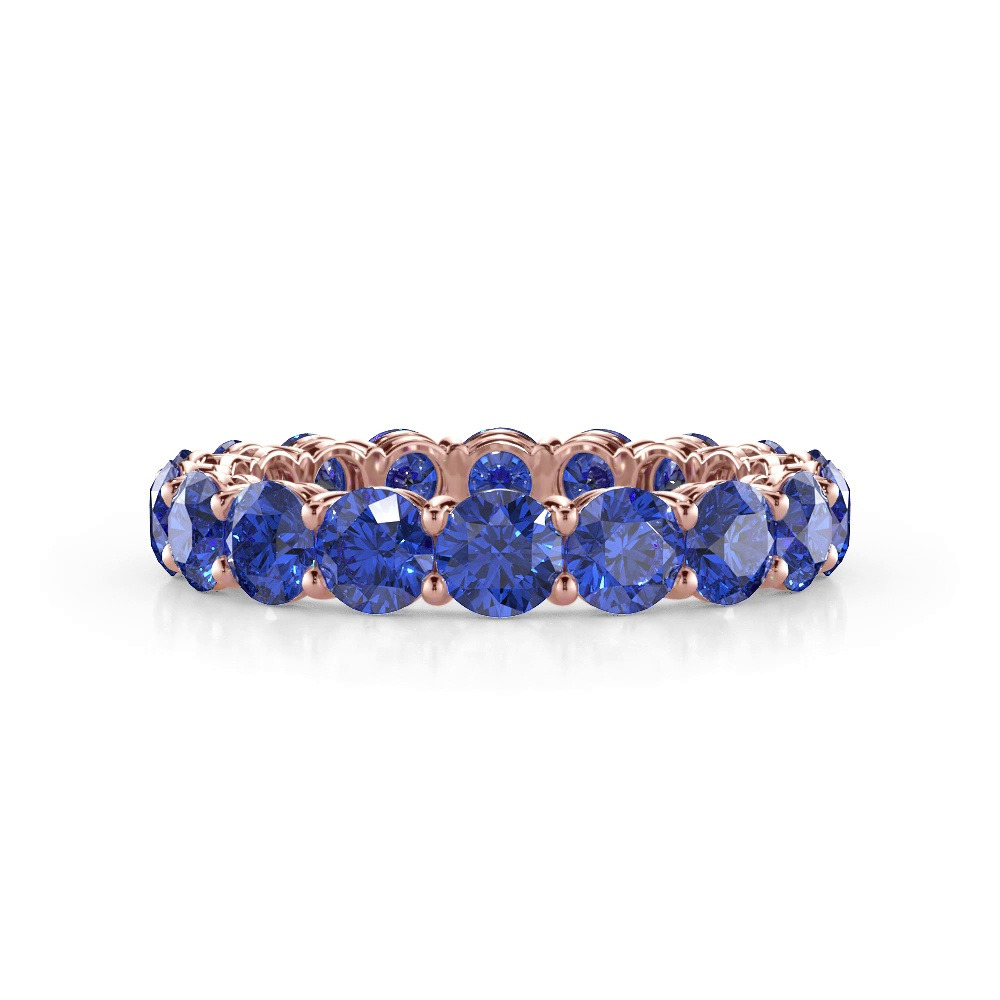 360 degree view of Classic Lab Sapphire Eternity Band