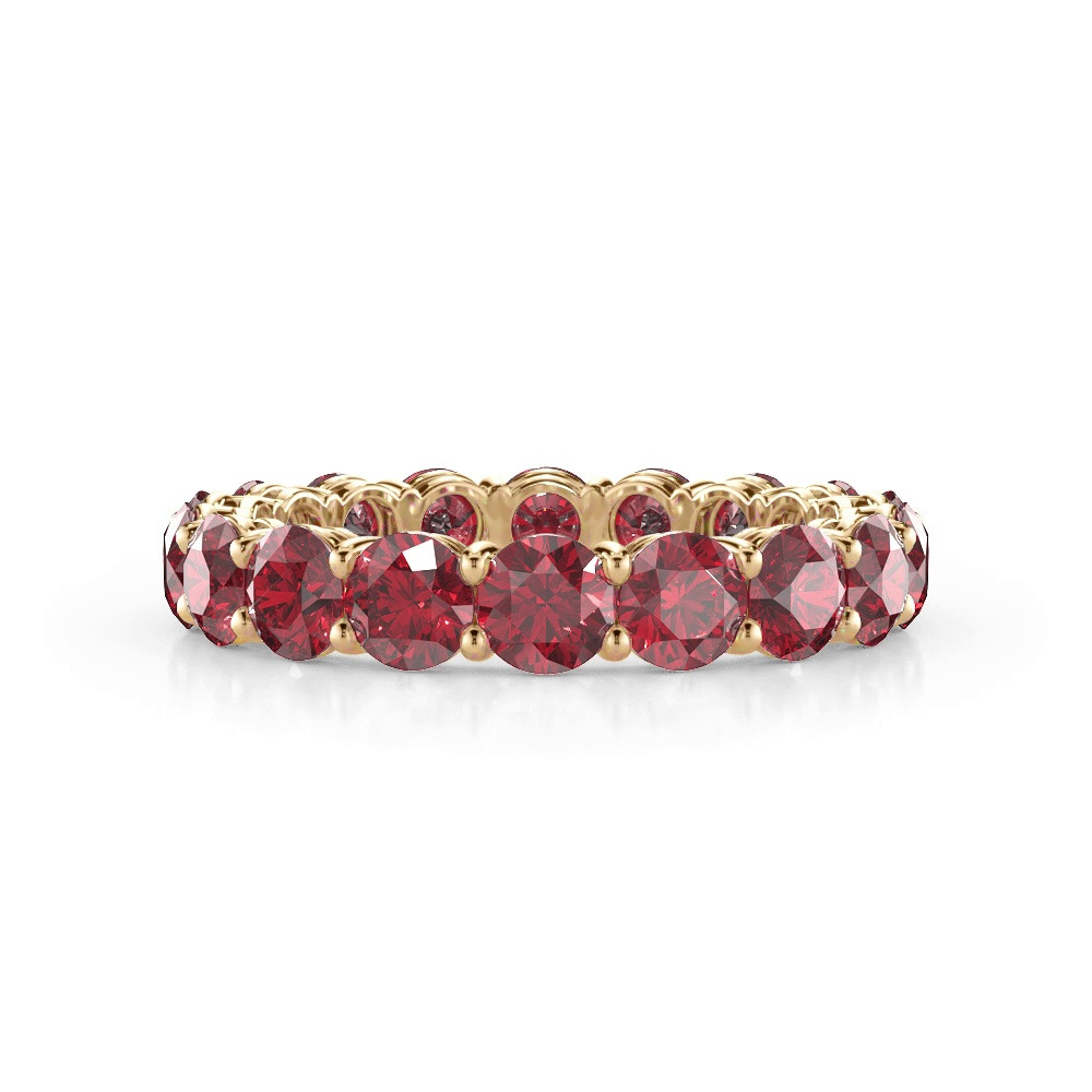 360 degree view of Classic Ruby Eternity Band