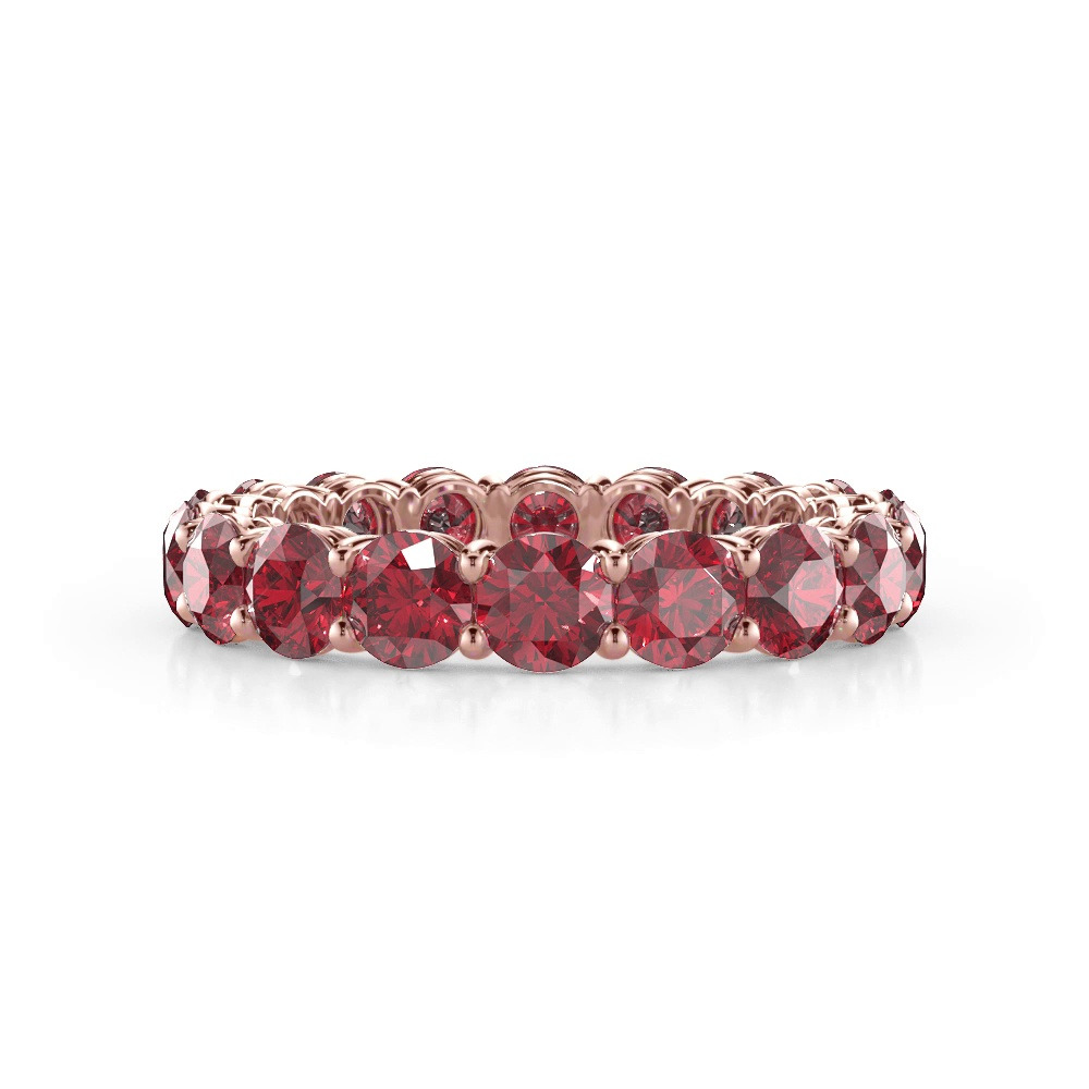 360 degree view of Classic Ruby Eternity Band