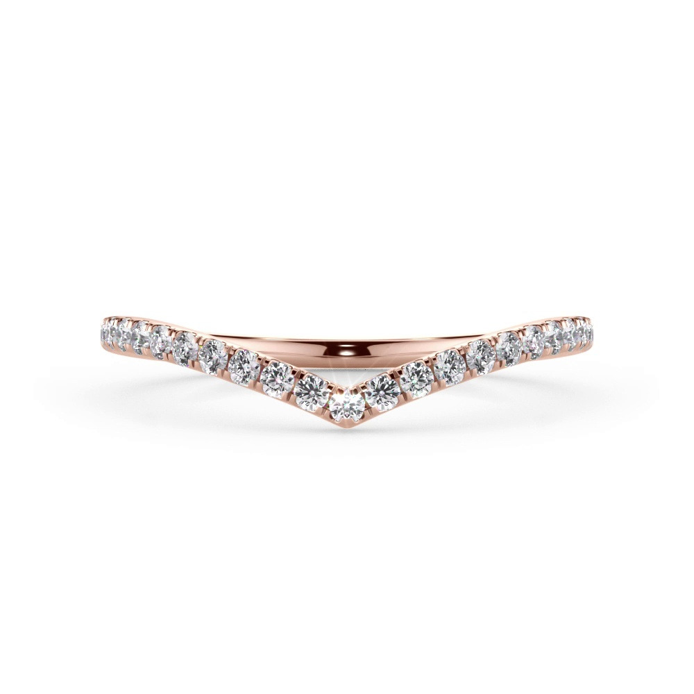 360 degree view of Bellora Chevron Pavé Lab Band
