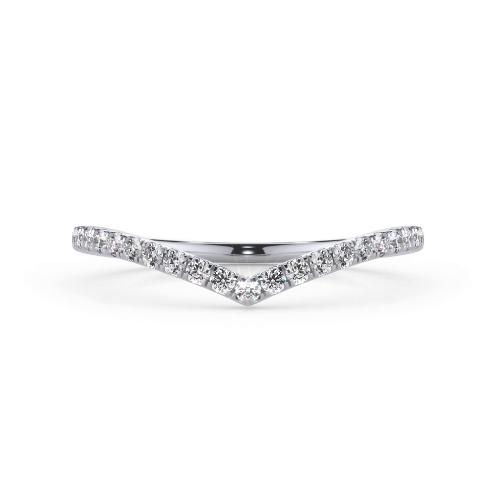 360 degree view of Bellora Chevron Pavé Lab Band