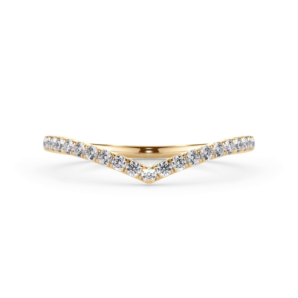 360 degree view of Bellora Chevron Pavé Lab Band