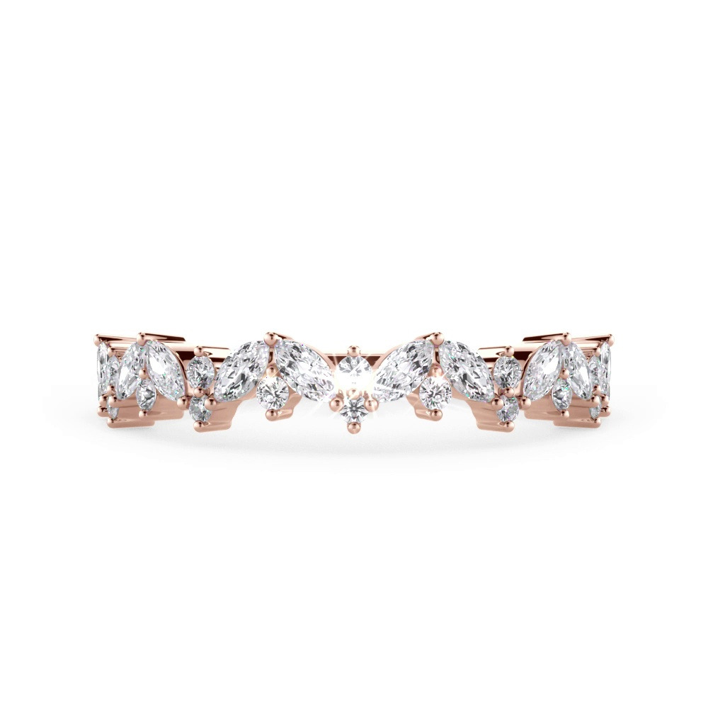 360 degree view of Bellora Marquise and Round Diamond Band