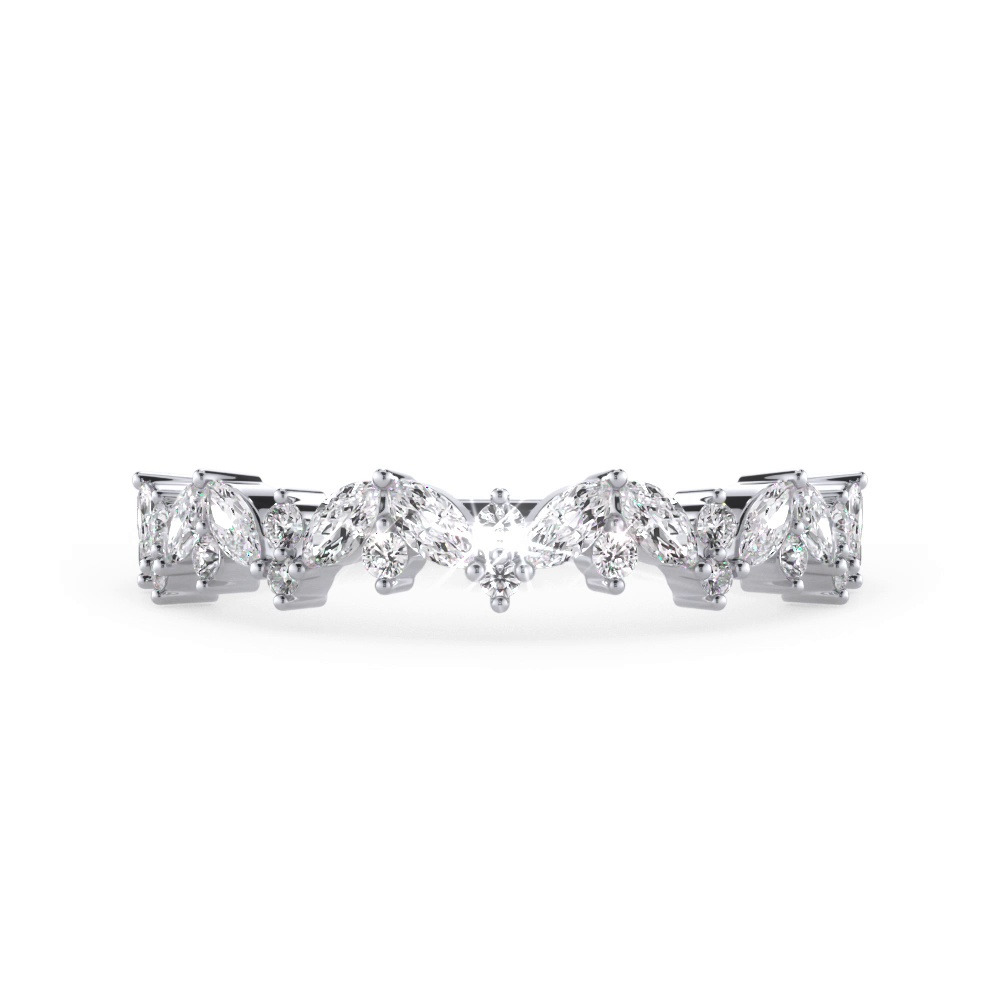 360 degree view of Bellora Marquise and Round Diamond Band