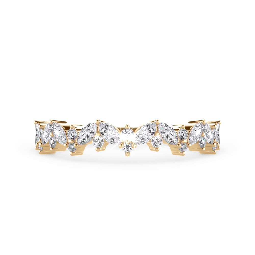 360 degree view of Bellora Marquise and Round Diamond Band
