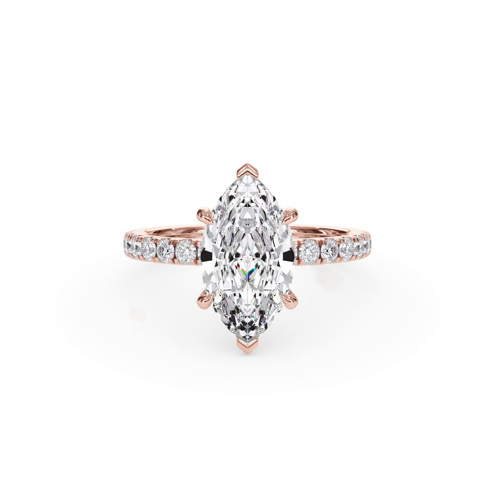 360 degree view of Bellora Pavé Hidden Halo Engagement Ring (2mm)