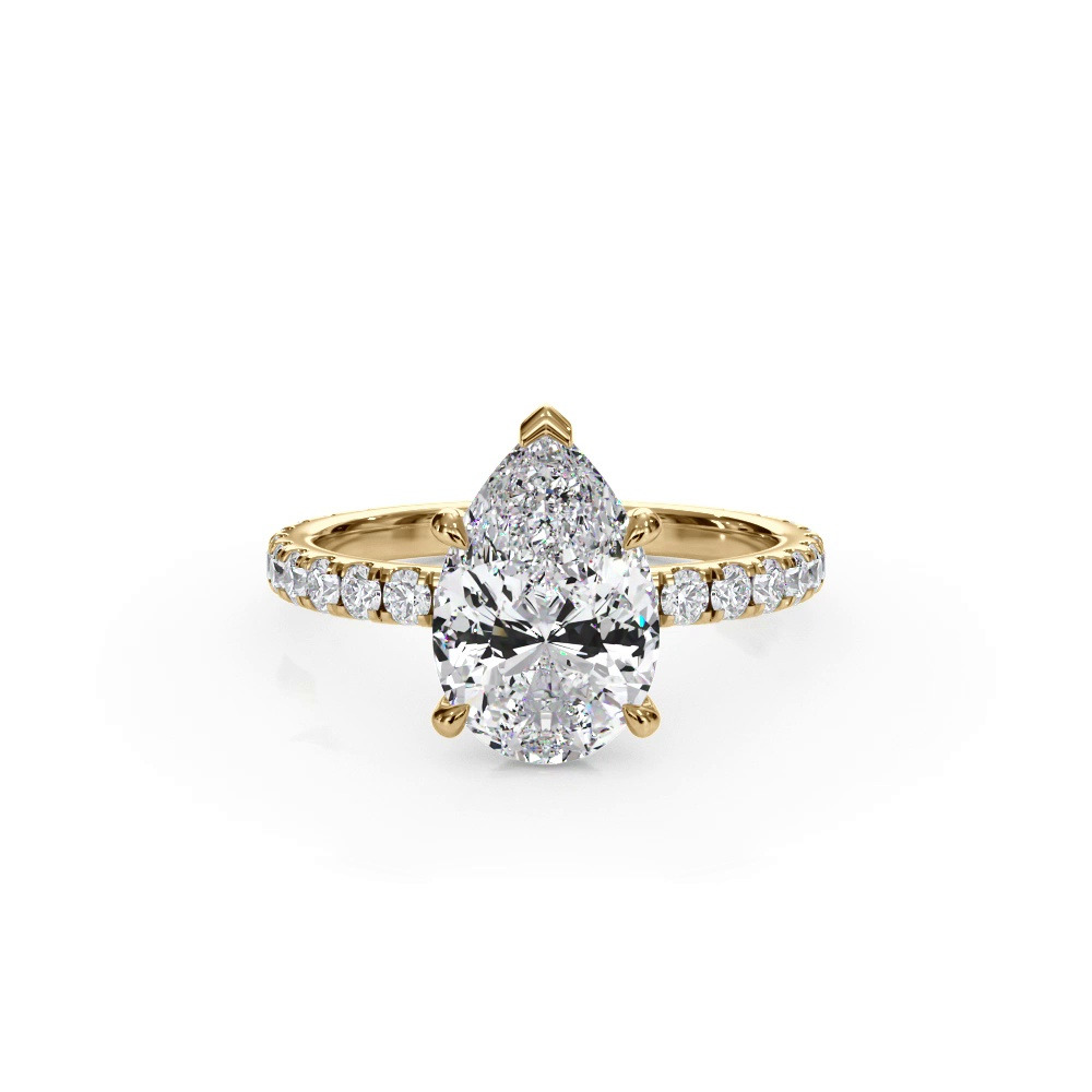 360 degree view of Bellora Pavé Hidden Halo Engagement Ring (2mm)