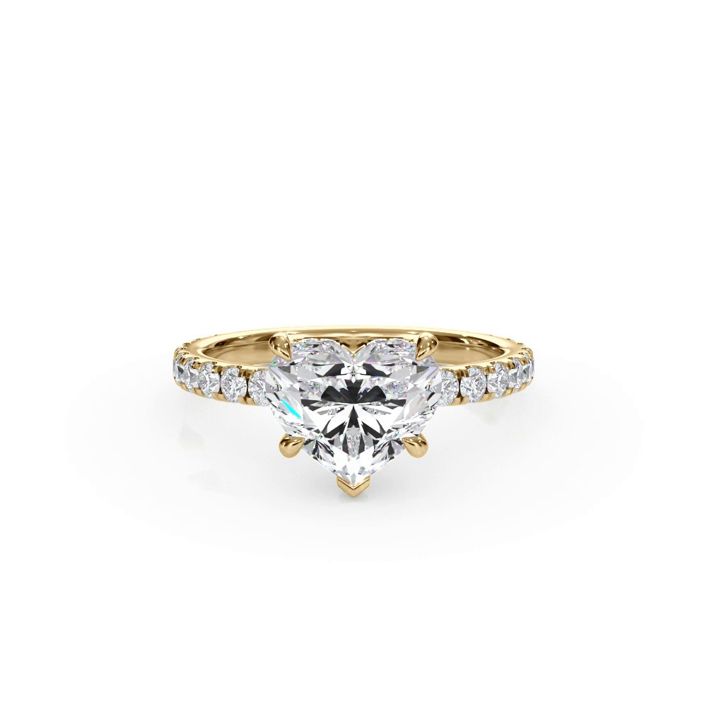 360 degree view of Bellora Pavé Hidden Halo Engagement Ring (2mm)