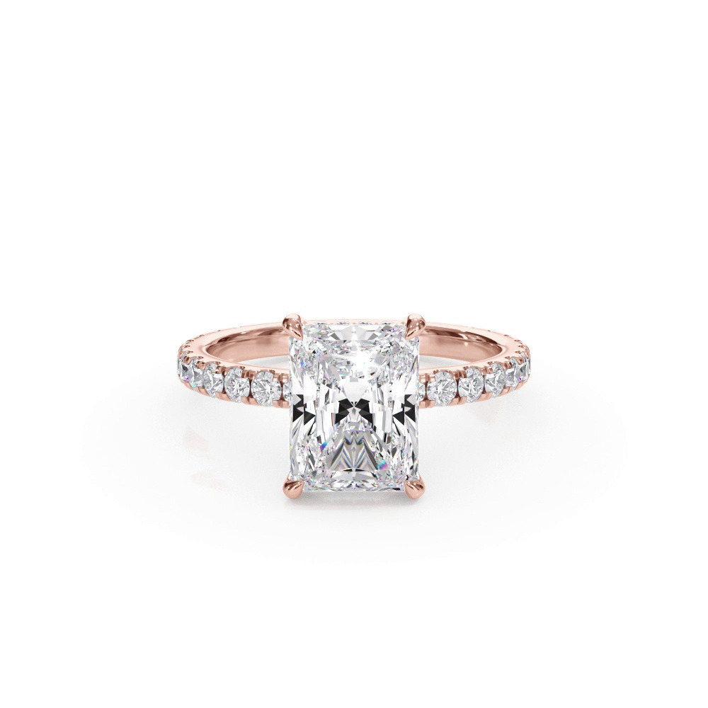 360 degree view of Bellora Pavé Hidden Halo Engagement Ring (2mm)