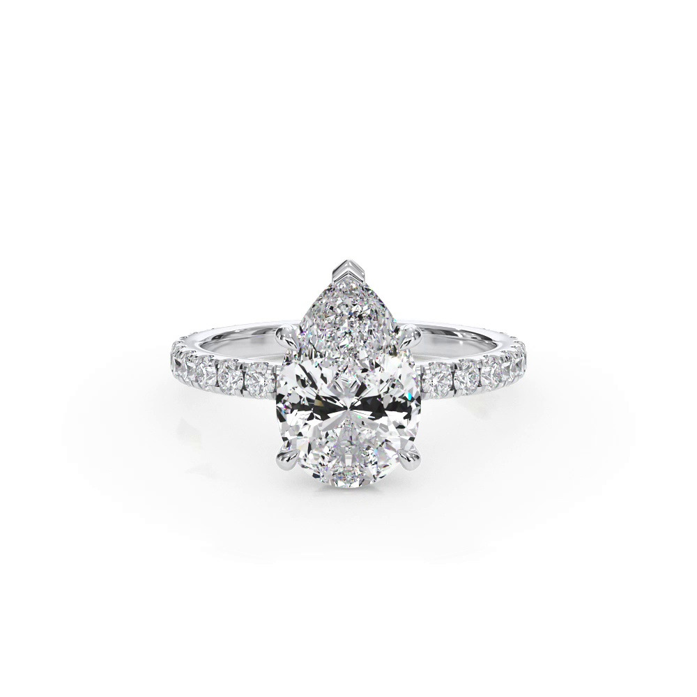 360 degree view of Bellora Pavé Hidden Halo Engagement Ring (2mm)