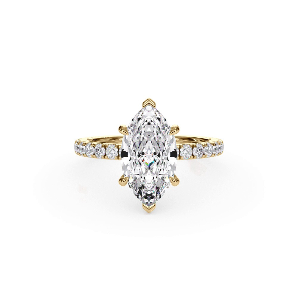 360 degree view of Bellora Pavé Hidden Halo Engagement Ring (2mm)