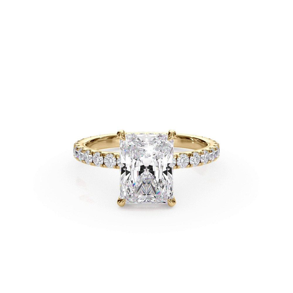 360 degree view of Bellora Pavé Hidden Halo Engagement Ring (2mm)