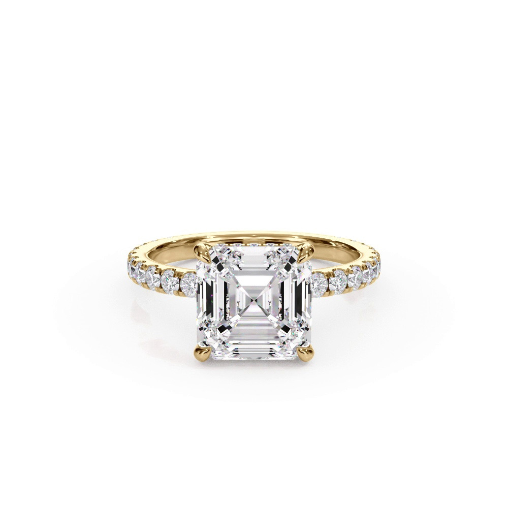 360 degree view of Bellora Pavé Hidden Halo Engagement Ring (2mm)