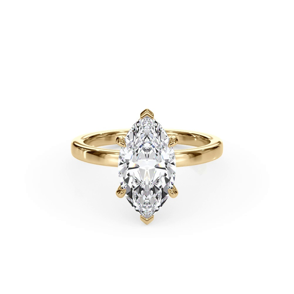 360 degree view of Bellora Hidden Halo Lab Engagement Ring (2mm)
