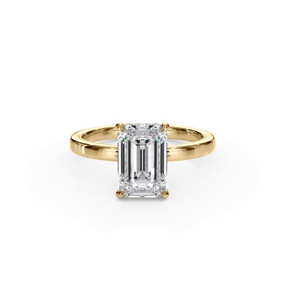 360 degree view of Bellora Hidden Halo Lab Engagement Ring (2mm)