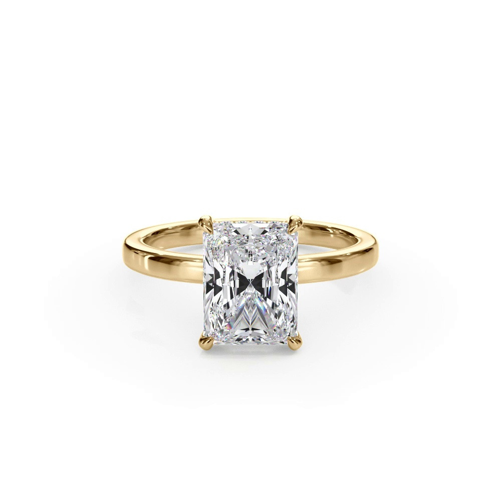 360 degree view of Bellora Hidden Halo Lab Engagement Ring (2mm)