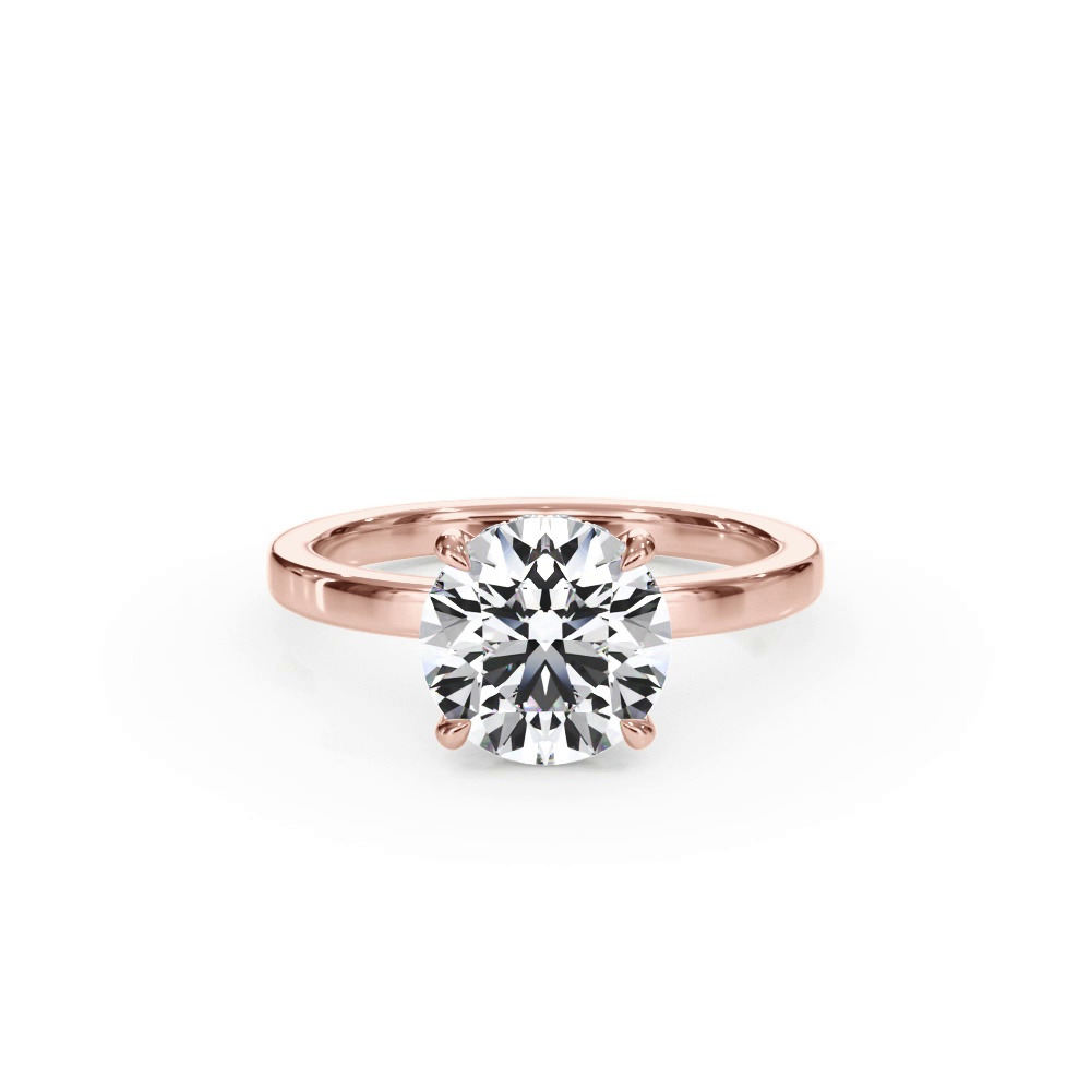 360 degree view of Bellora Hidden Halo Lab Engagement Ring (2mm)