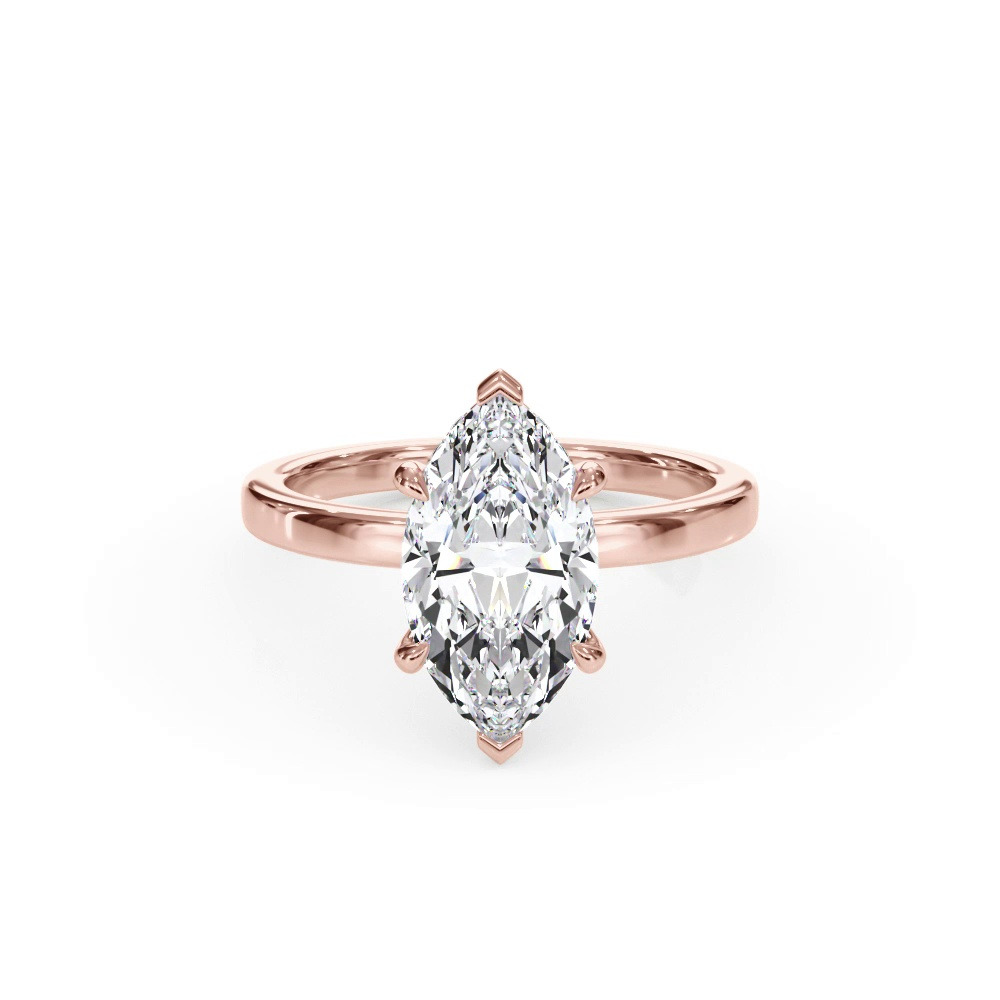 360 degree view of Bellora Hidden Halo Lab Engagement Ring (2mm)