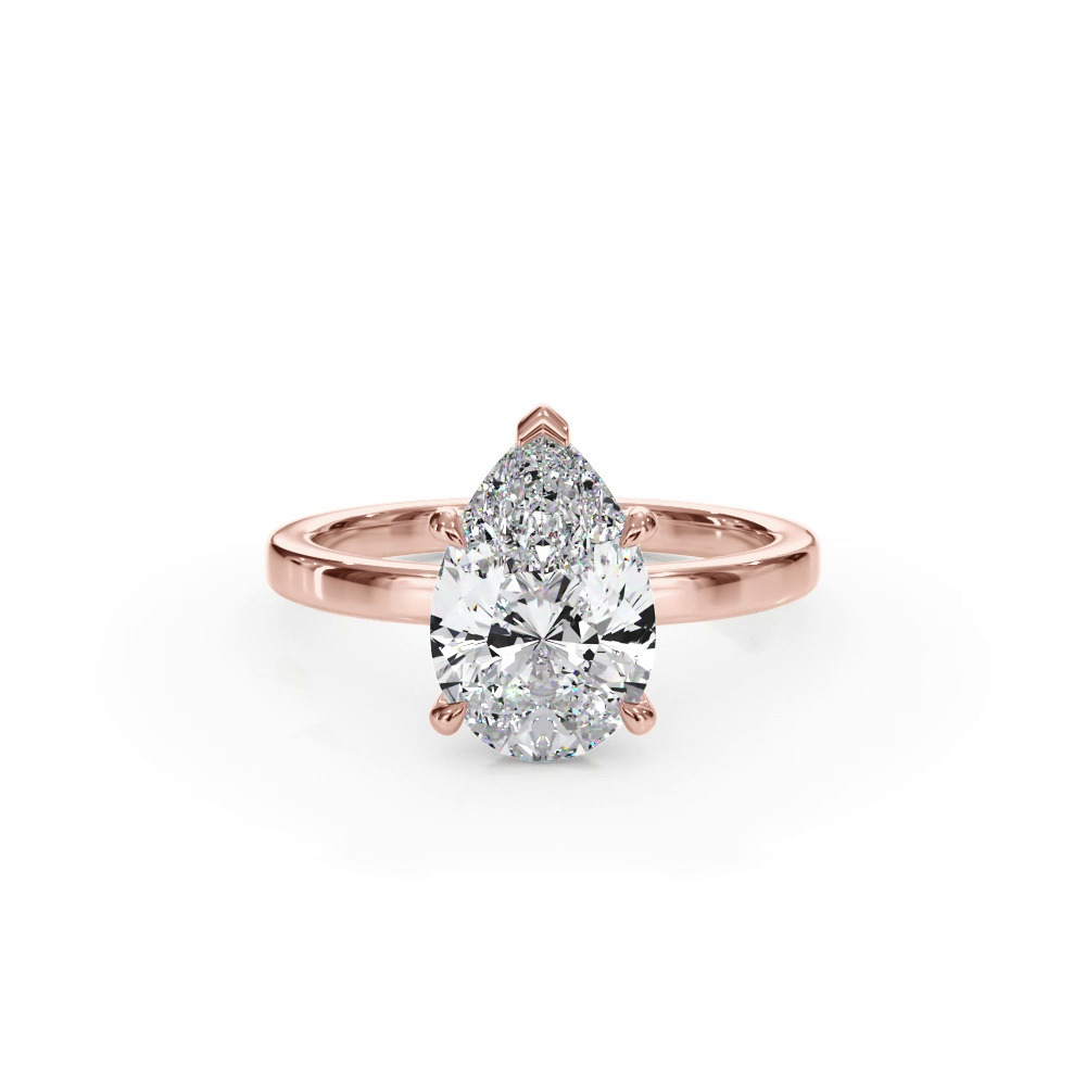 360 degree view of Bellora Hidden Halo Lab Engagement Ring (2mm)