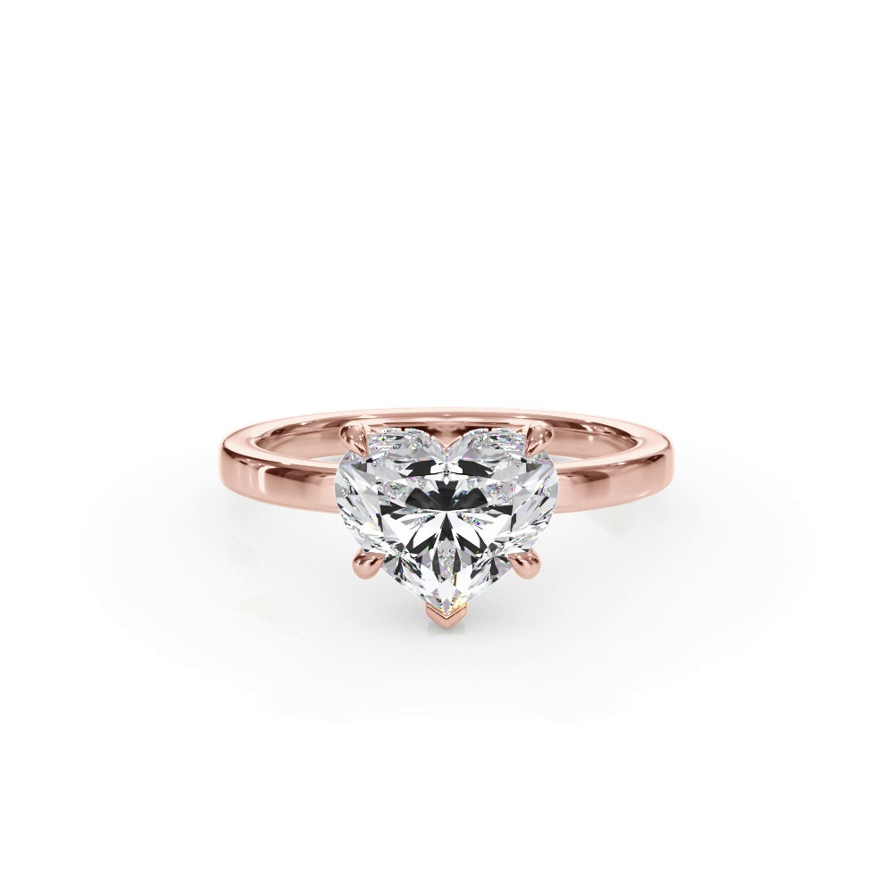 360 degree view of Bellora Hidden Halo Lab Engagement Ring (2mm)