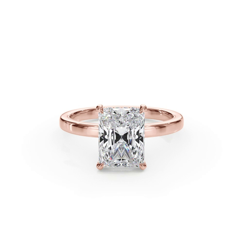 360 degree view of Bellora Hidden Halo Lab Engagement Ring (2mm)