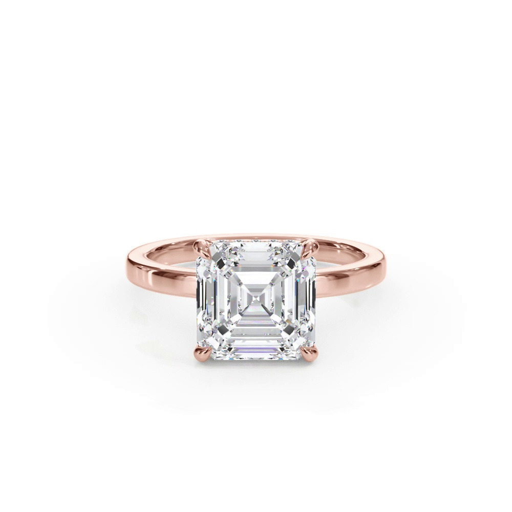 360 degree view of Bellora Hidden Halo Lab Engagement Ring (2mm)