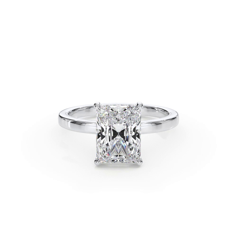 360 degree view of Bellora Hidden Halo Lab Engagement Ring (2mm)